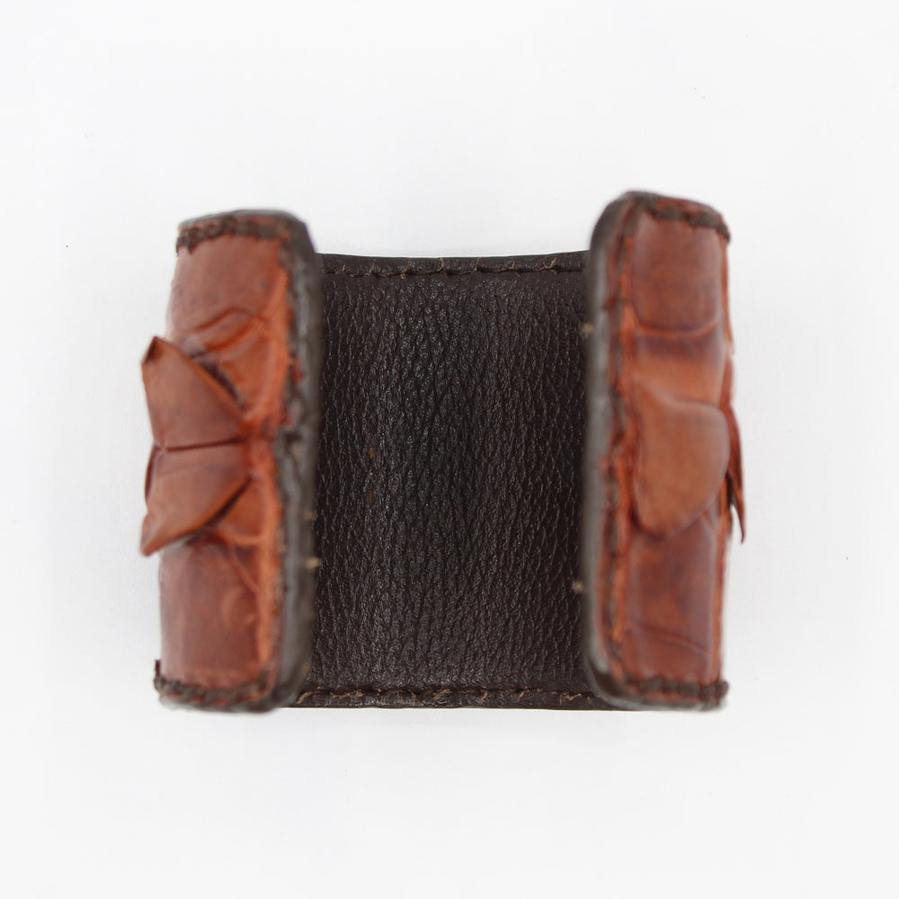 Adjustable Crocodile Cuff