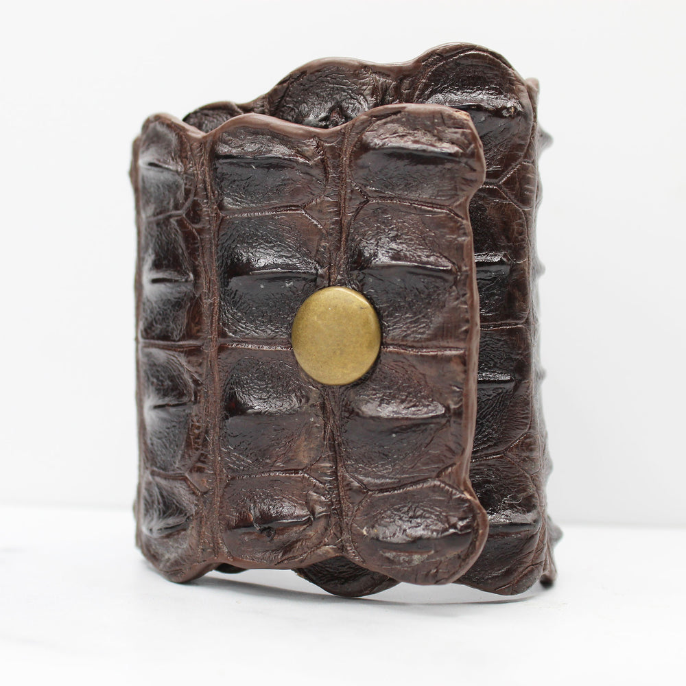 Large Crocodile Cuff