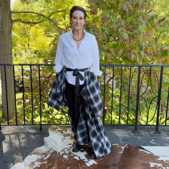 Plaid Flannel Hostess Skirt