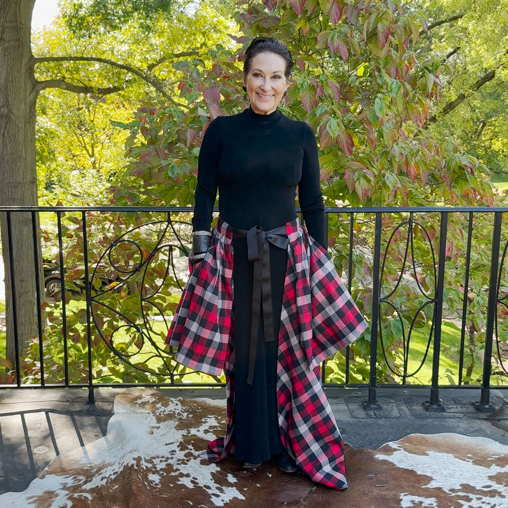 Plaid Flannel Hostess Skirt