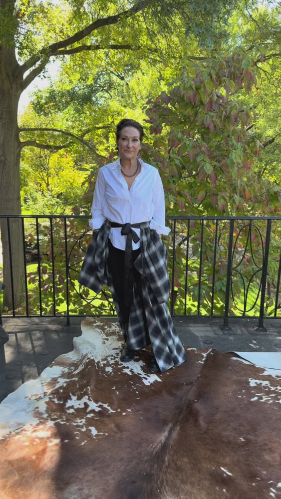 Plaid Flannel Hostess Skirt