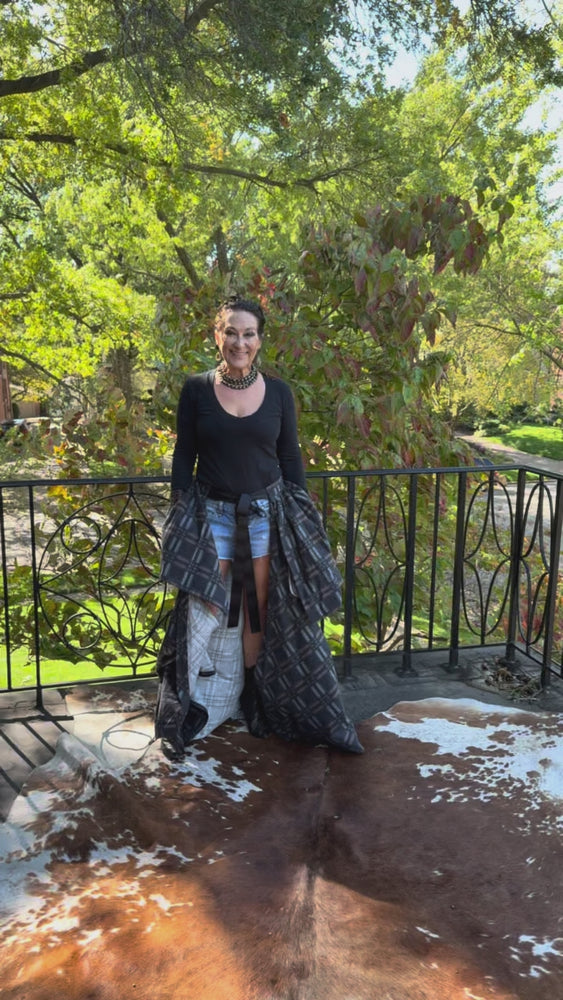 Plaid Flannel Hostess Skirt